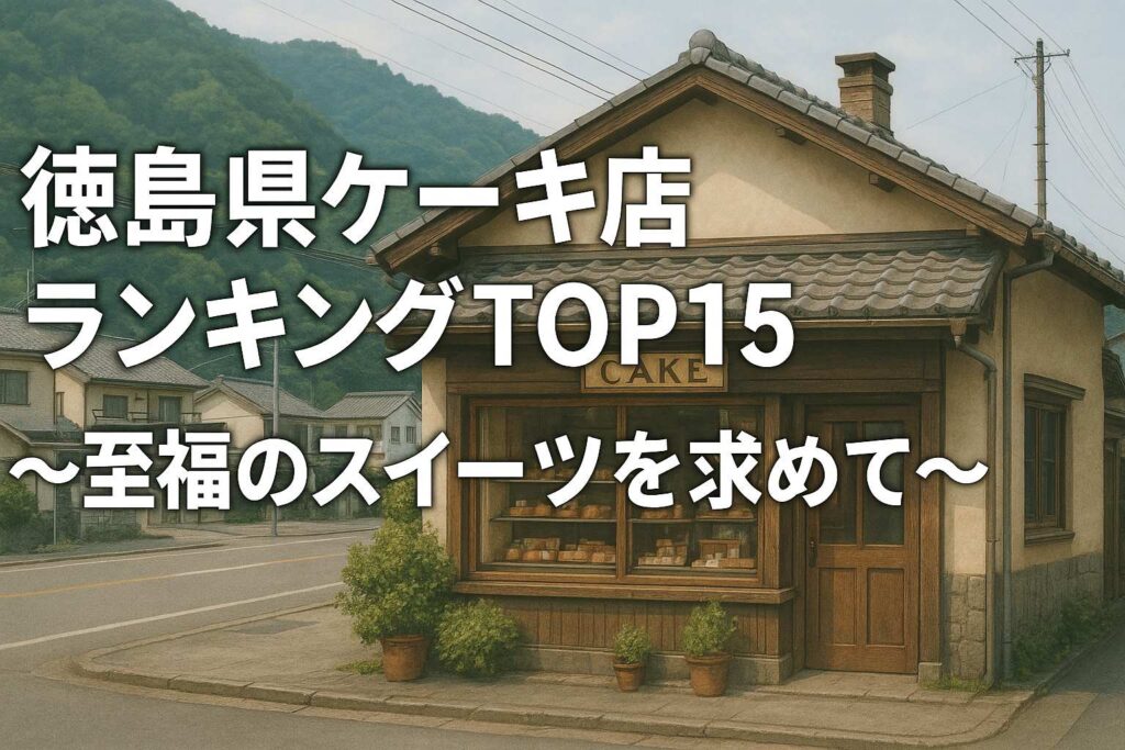 徳島県ケーキ店ランキングTOP15~至福のスイーツを求めて~