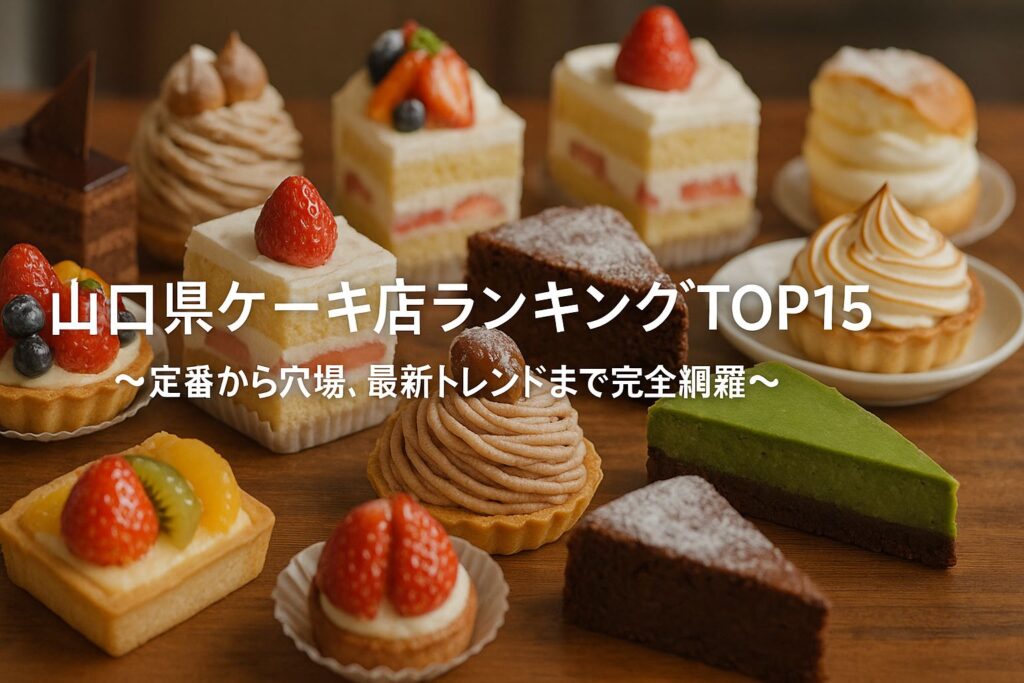 山口県ケーキ店ランキングTOP15~定番から穴場、最新トレンドまで完全網羅~