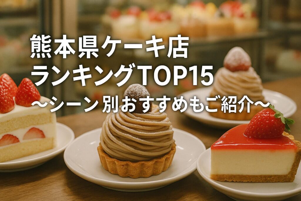 熊本県ケーキ店ランキングTOP15~シーン別おすすめもご紹介~